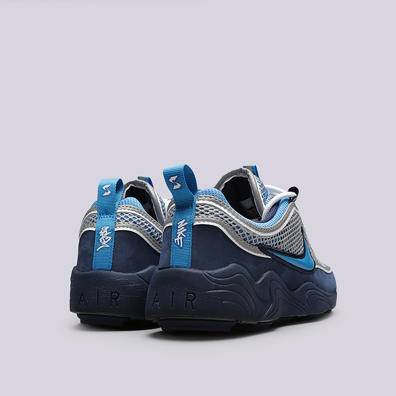  синие кроссовки Nike Air Zoom Spiridon `16 / STASH AH7973-400 - цена, описание, фото 4